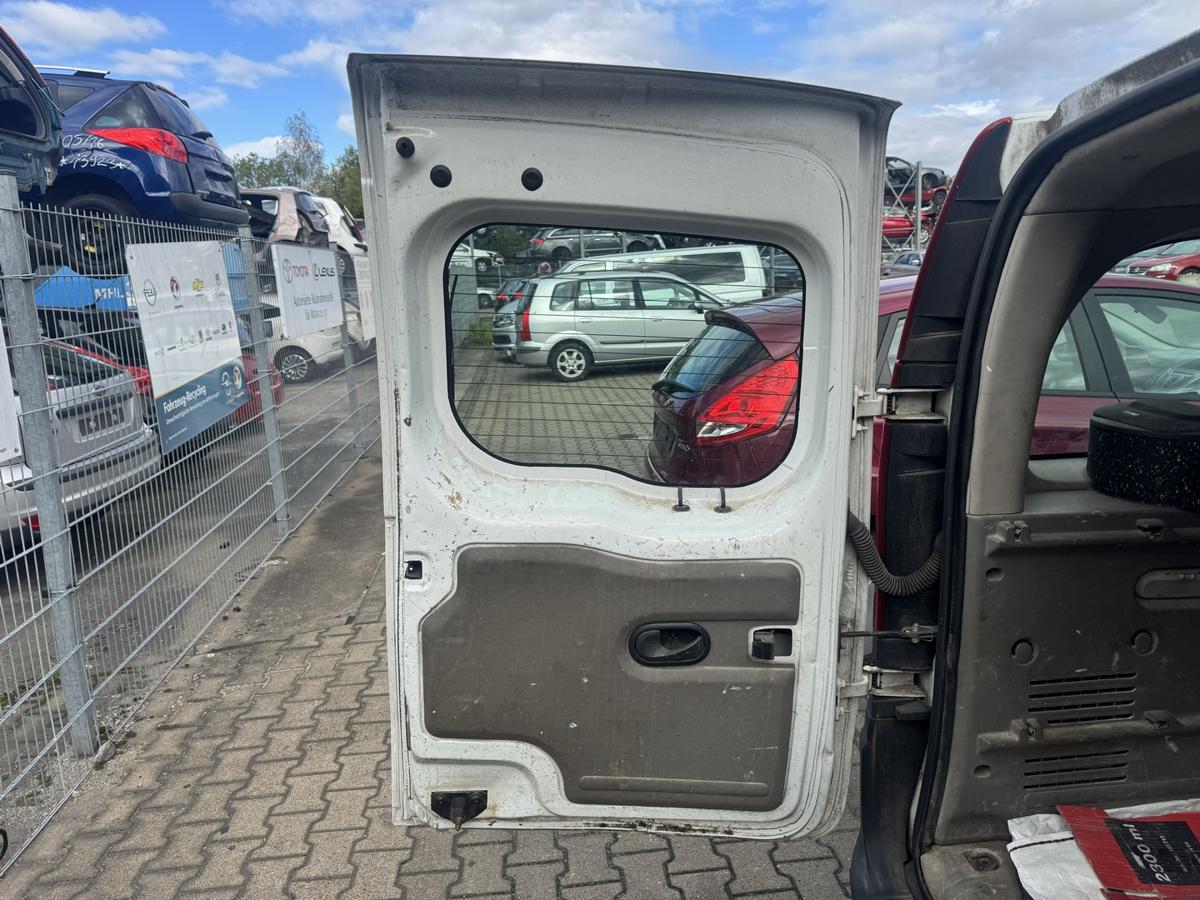 Renault Kangoo 2 original Fl&uuml;gelt&uuml;r links verglast Wei&szlig; Bj.2008